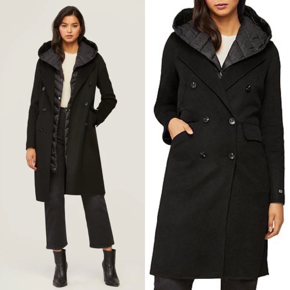 Soia & Kyo viola insulated removable vest wool blend coat FINAL PRICE NO OFFERS